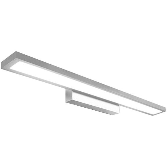 Image of Lampada Da Muro Da Bagno Led Sopra Specchio 40cm APP839-1W Flat Chrom