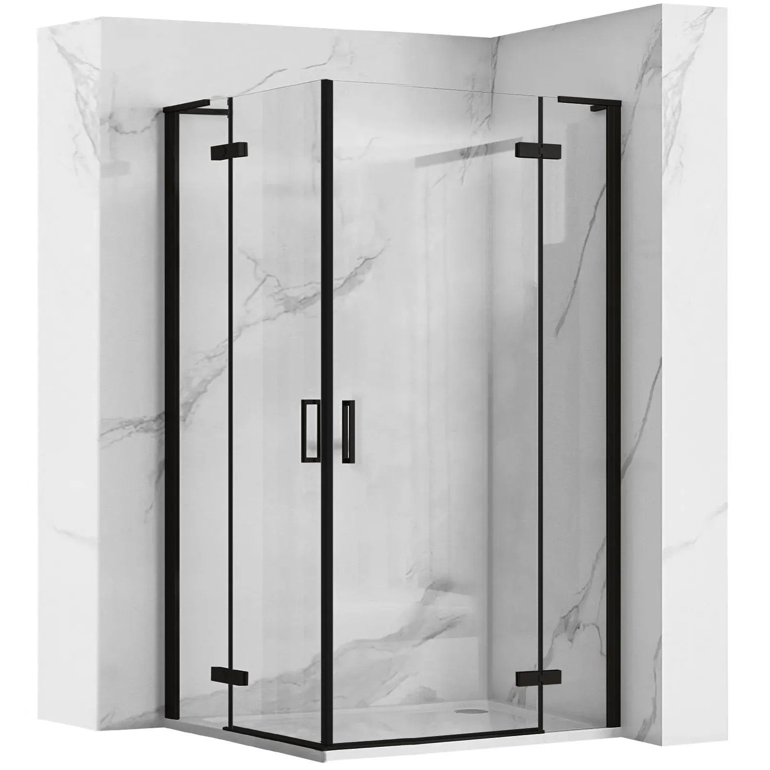 Cabina Doccia Rea Hugo Double Black 90x100