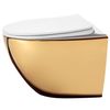 Misa WC podwieszana  Carlo Flat Mini Gold/White
