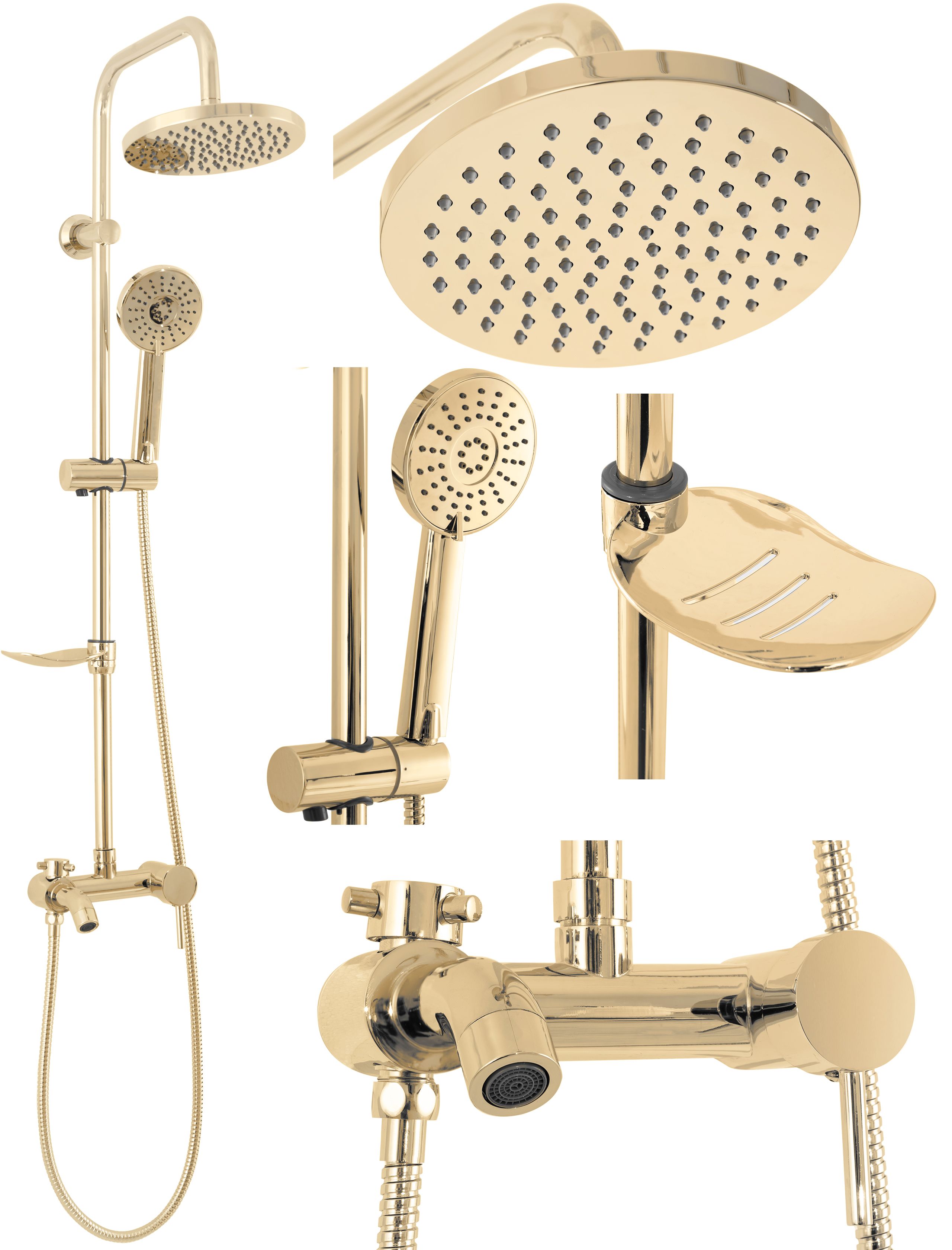 Image of Set Doccia Da Incasso Luis oro