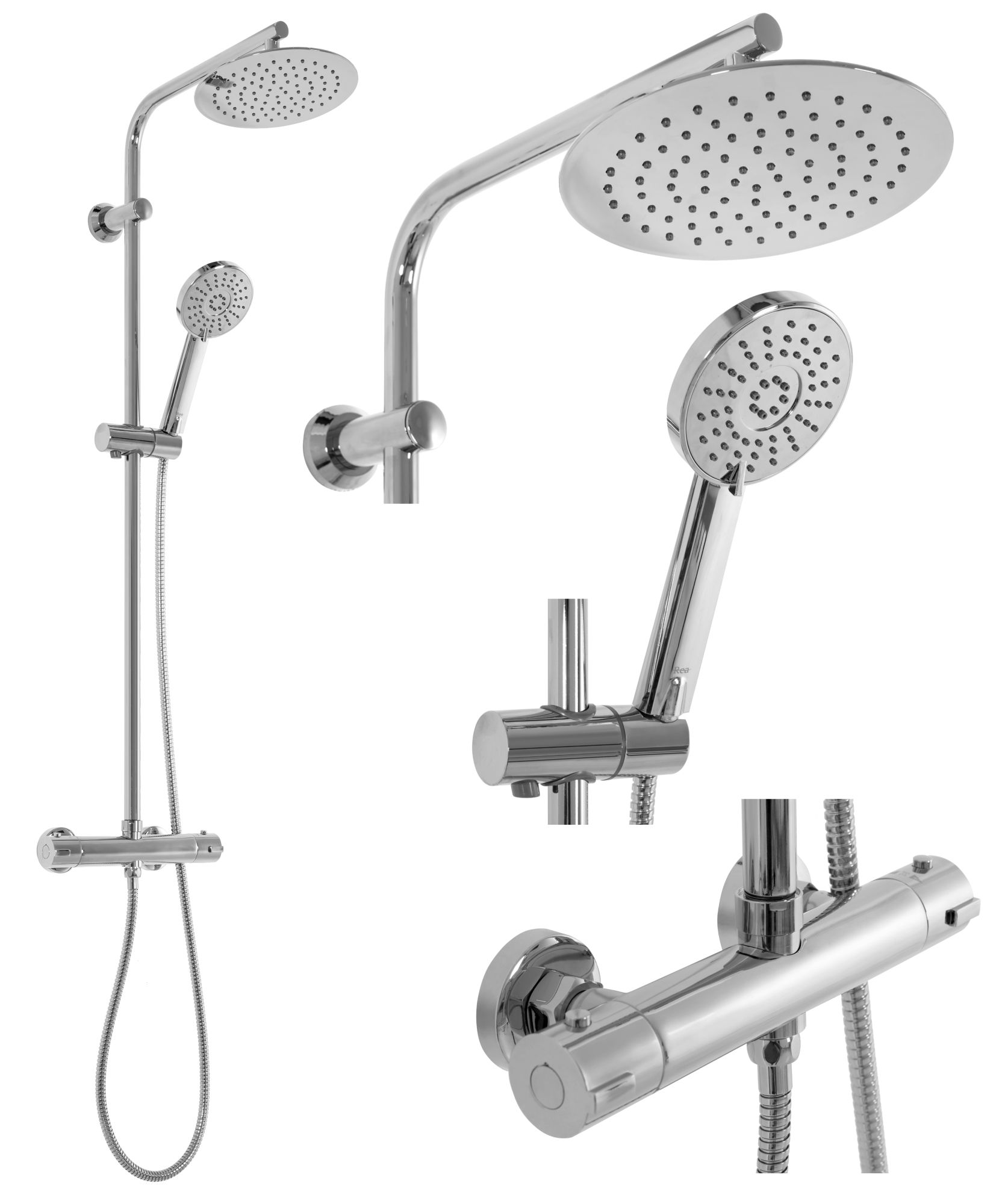 Image of Set Doccia Da Incasso Rea Bliss Chrome