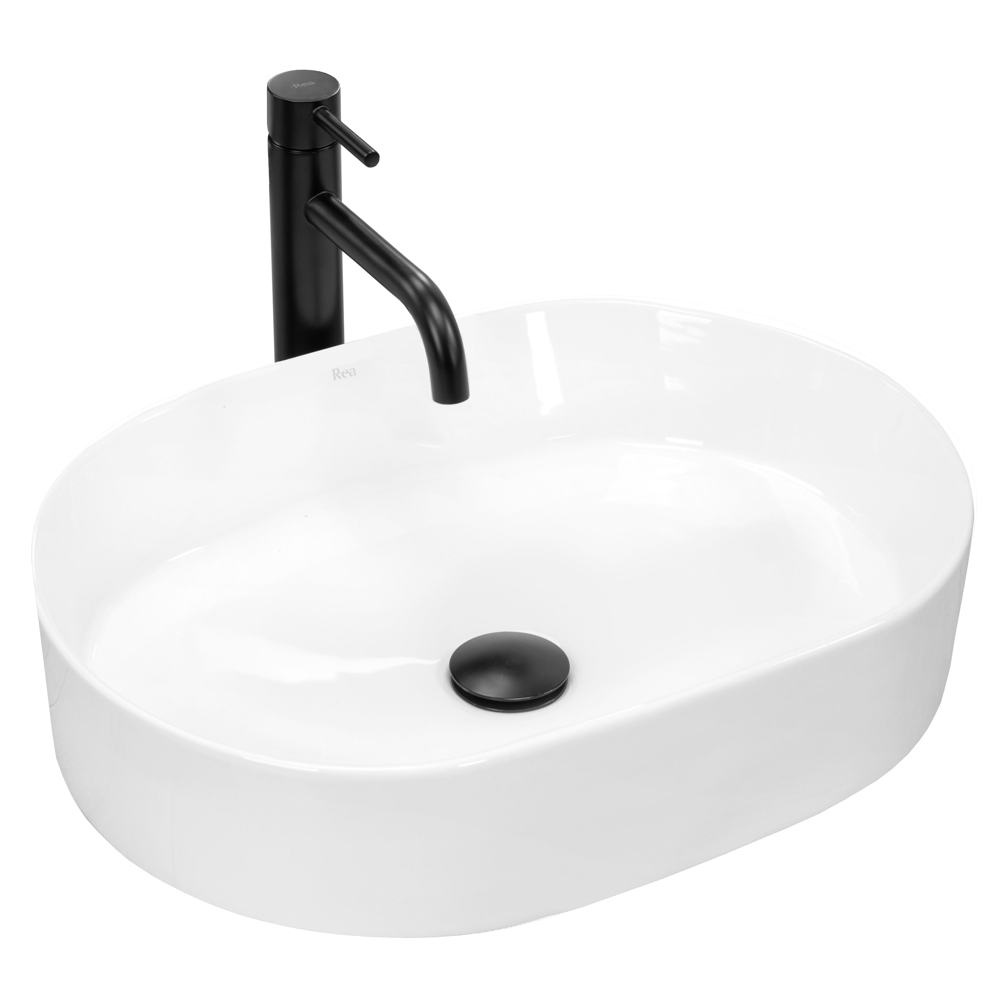 Lavabo Da Appoggio In Ceramica Rea Nadia 50