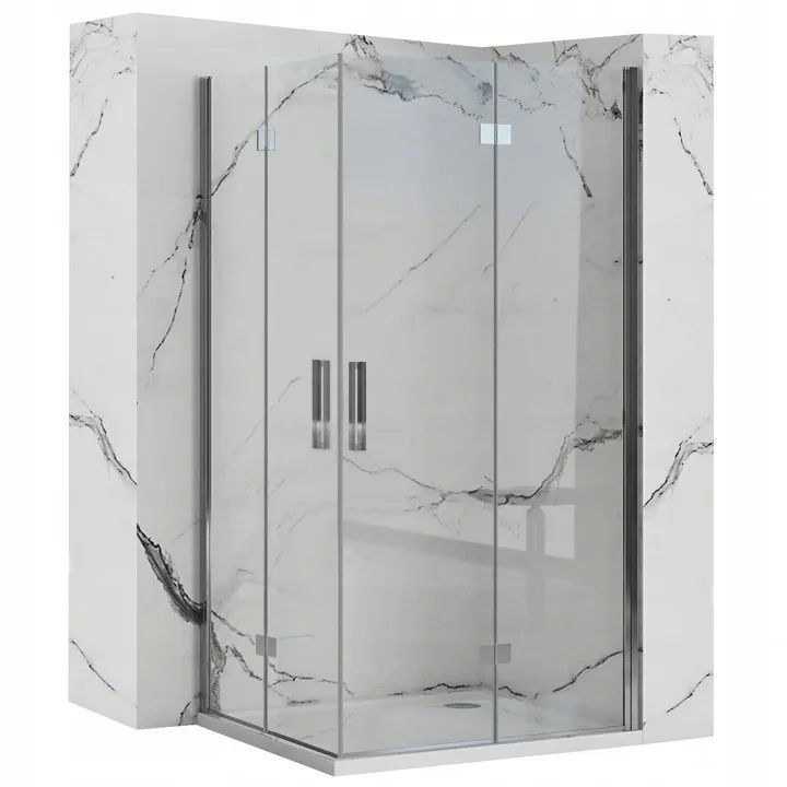 Cabina Doccia Rea Molier Chrome Double 90x100