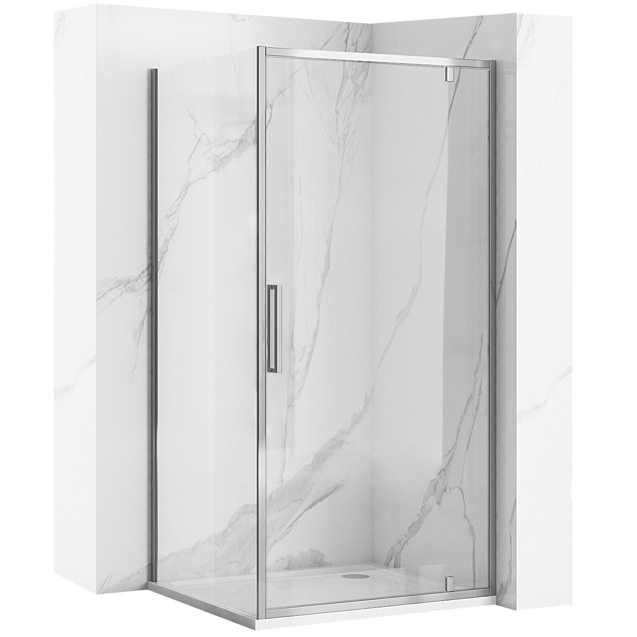 Cabina Doccia Rea Rapid Swing Chrom 120x80