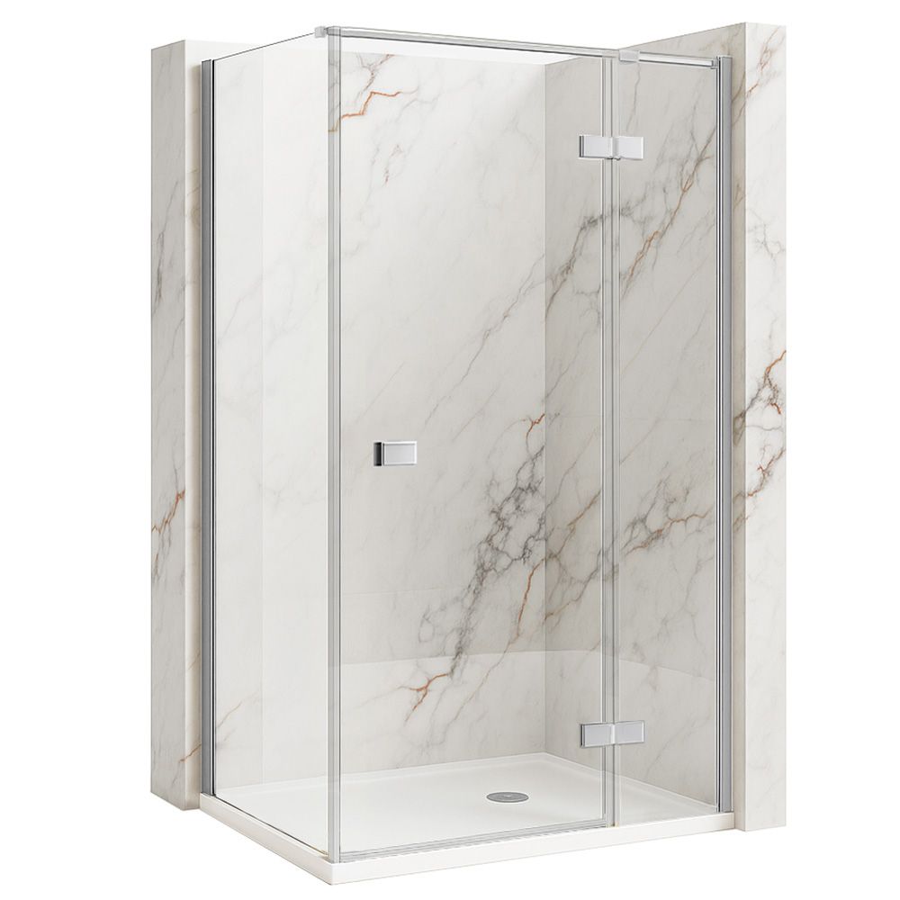 Cabina Doccia Rea Atlas 100x100 Chrome destra