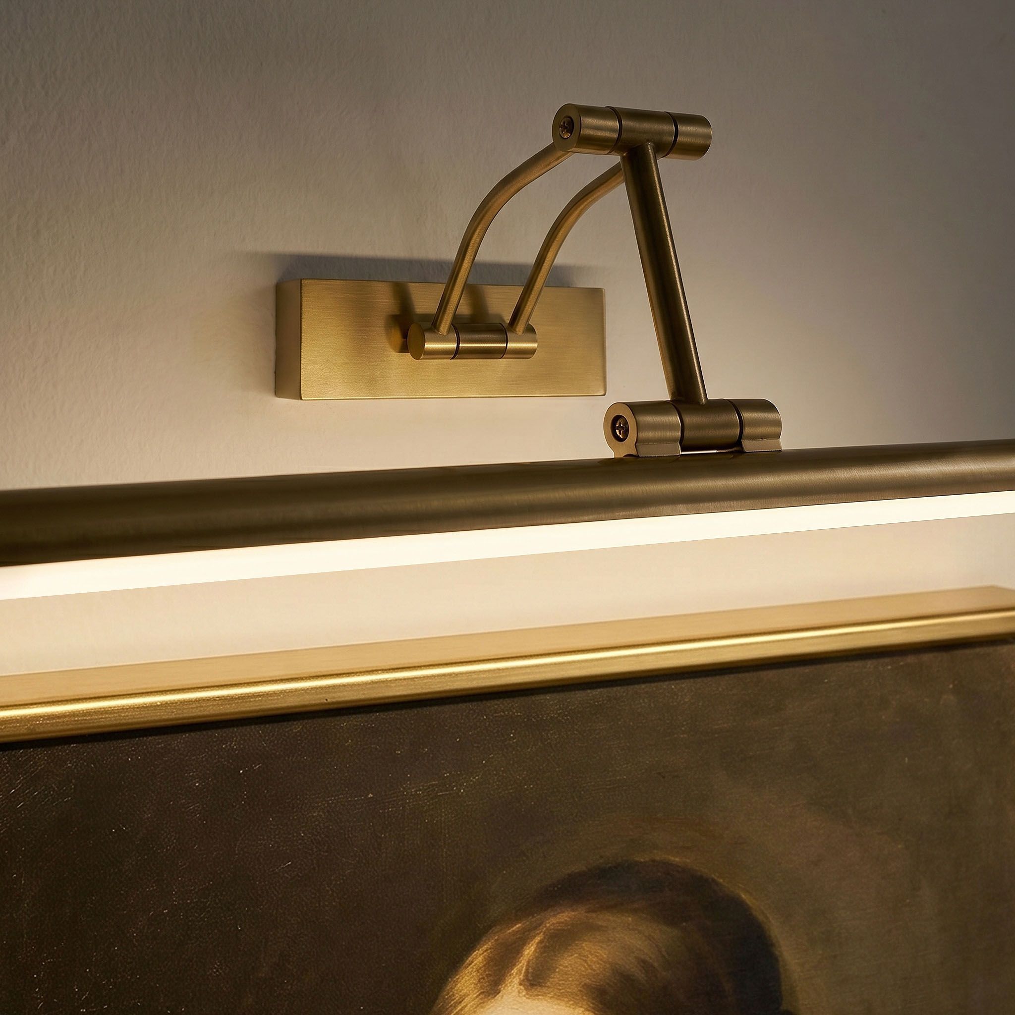 Kylpyhuoneen Seinä Led-valaisin Swe022-1w 42cm Brush Gold 7