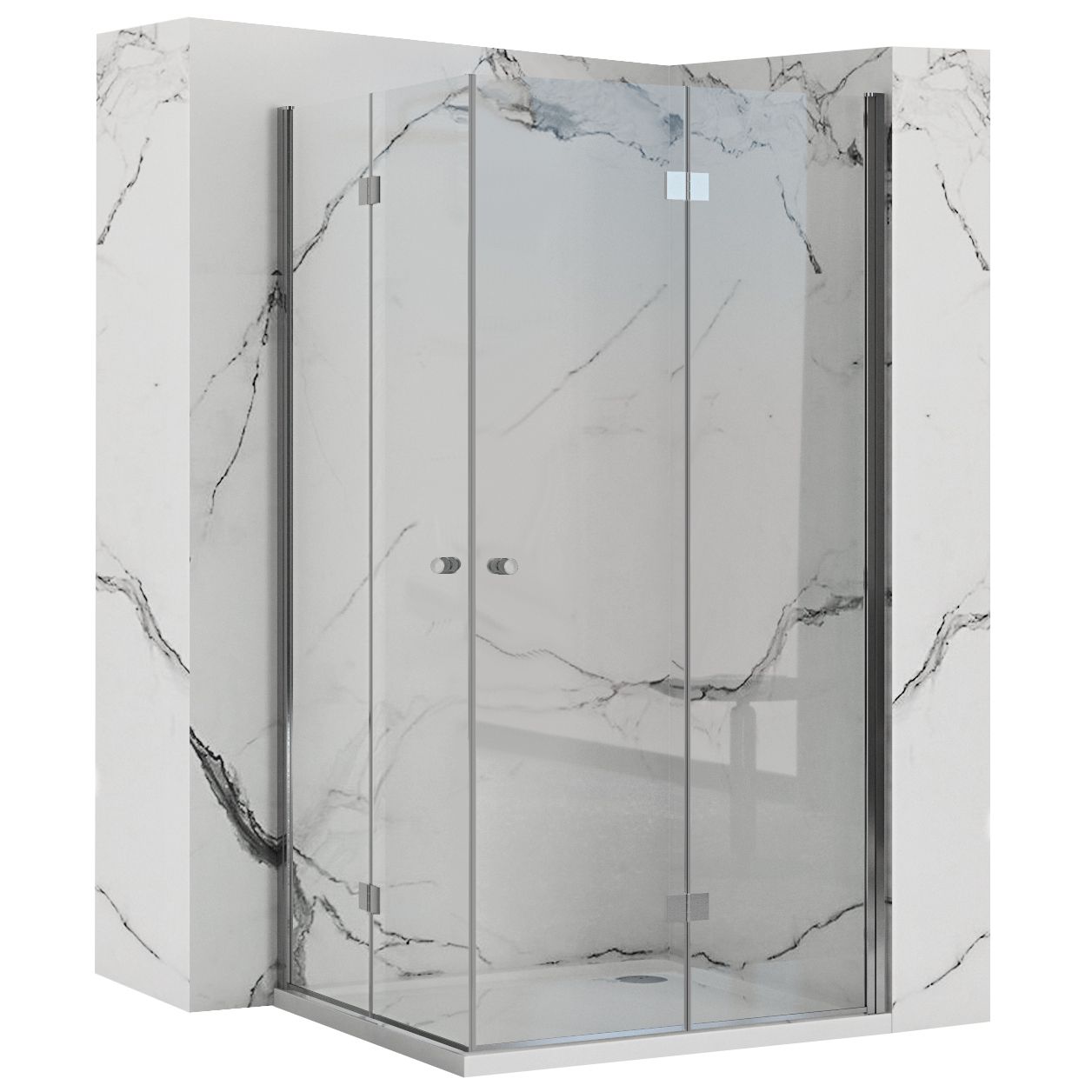 Image of Cabina Doccia Pieghevole Rea Fold N2 90x90
