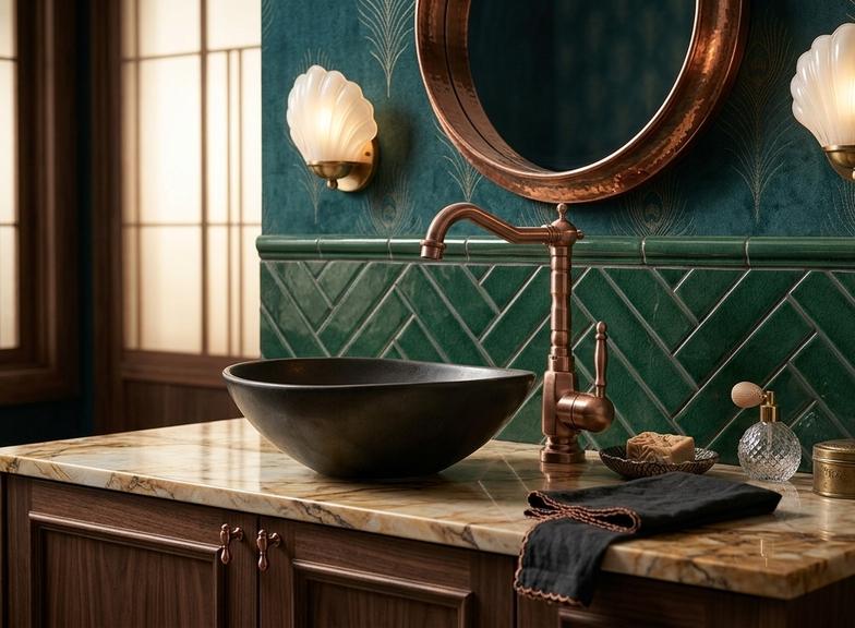 Baie în stil retro – estetică bogată, interior funcțional!