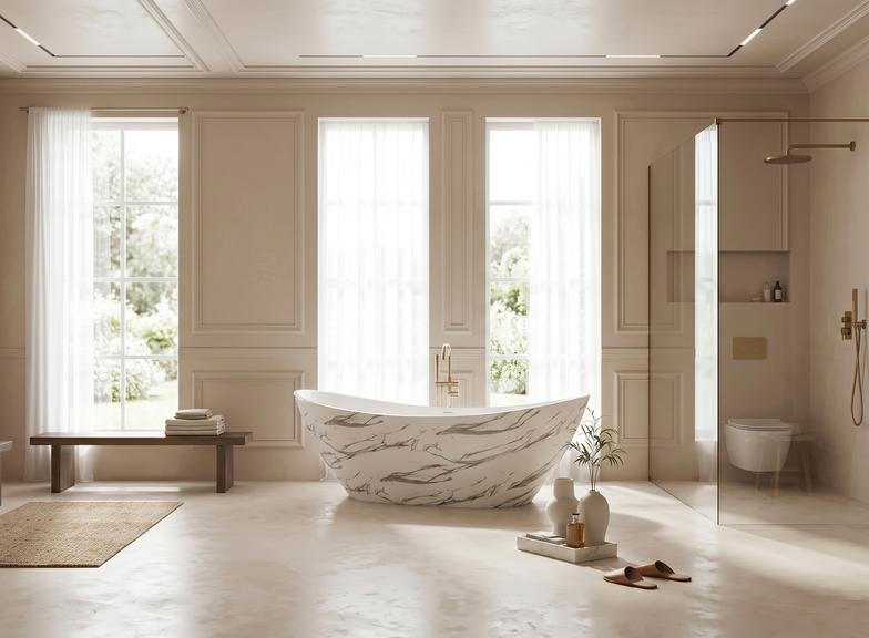 A bath under the window – is it a good idea? Inspiration and practical tips