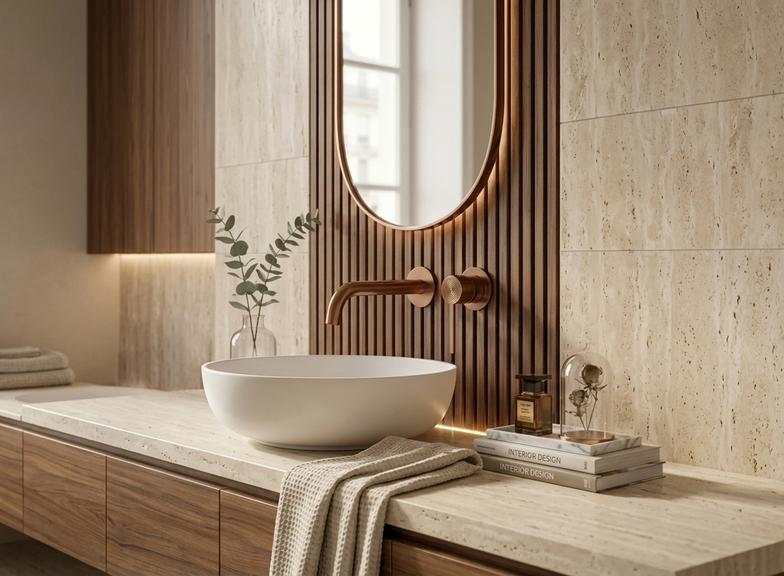 Bakarno kupatilo – kako stvoriti elegantan enterijer sa karakterom? Saveti!