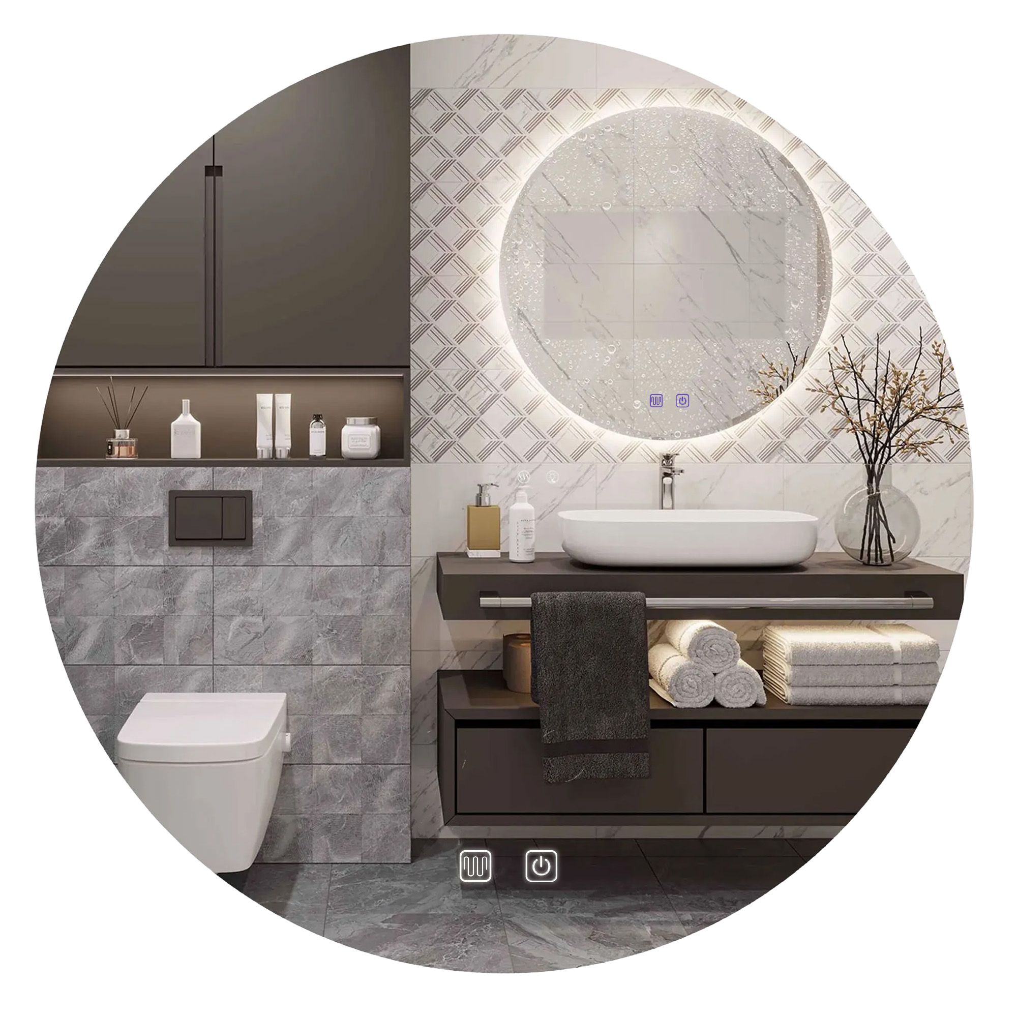 Specchio Led 90cm Hzj090