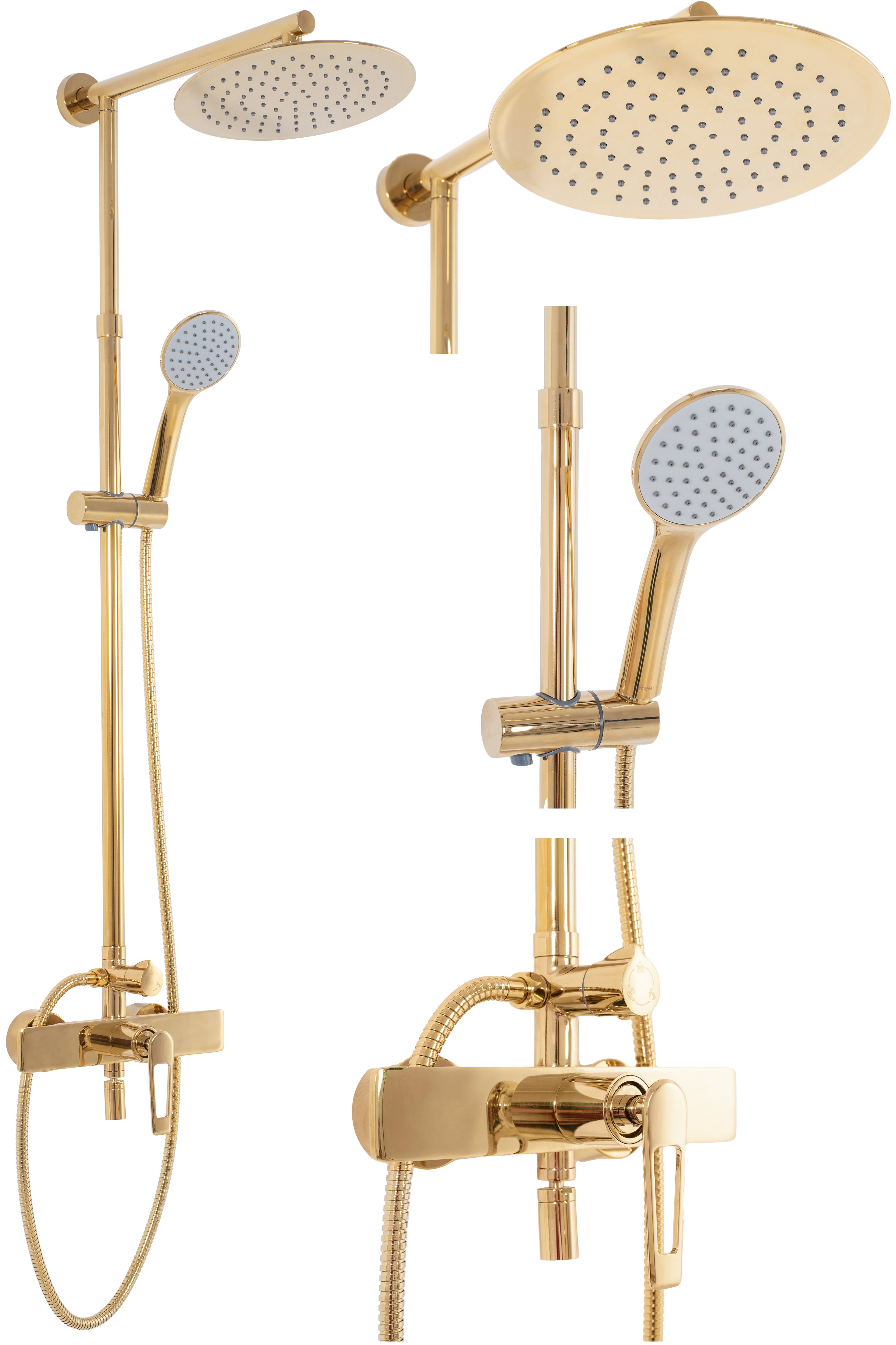 Image of Set Doccia Da Incasso Rea Aldi oro