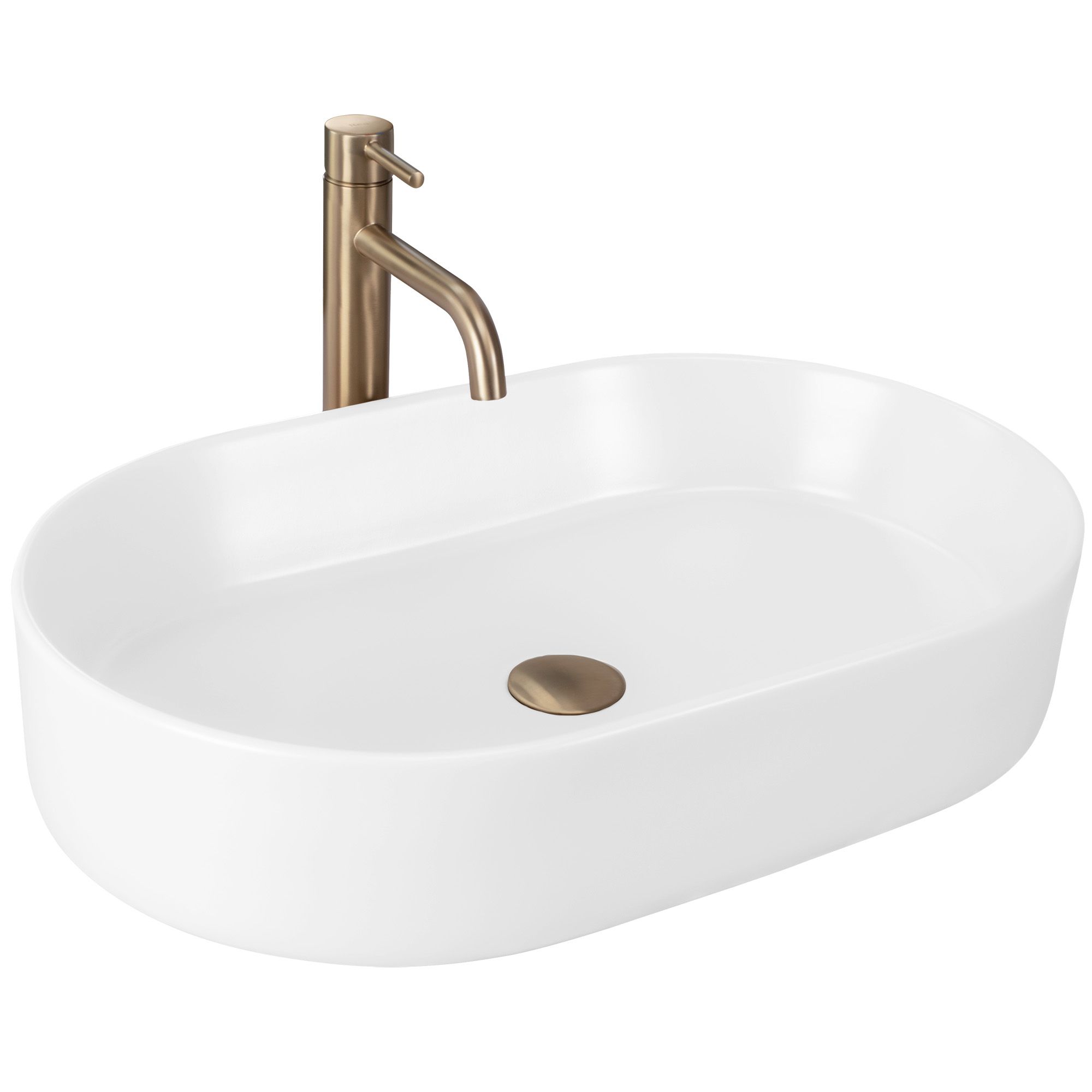 Lavabo Da Appoggio Rea Nadia 60 White Matt