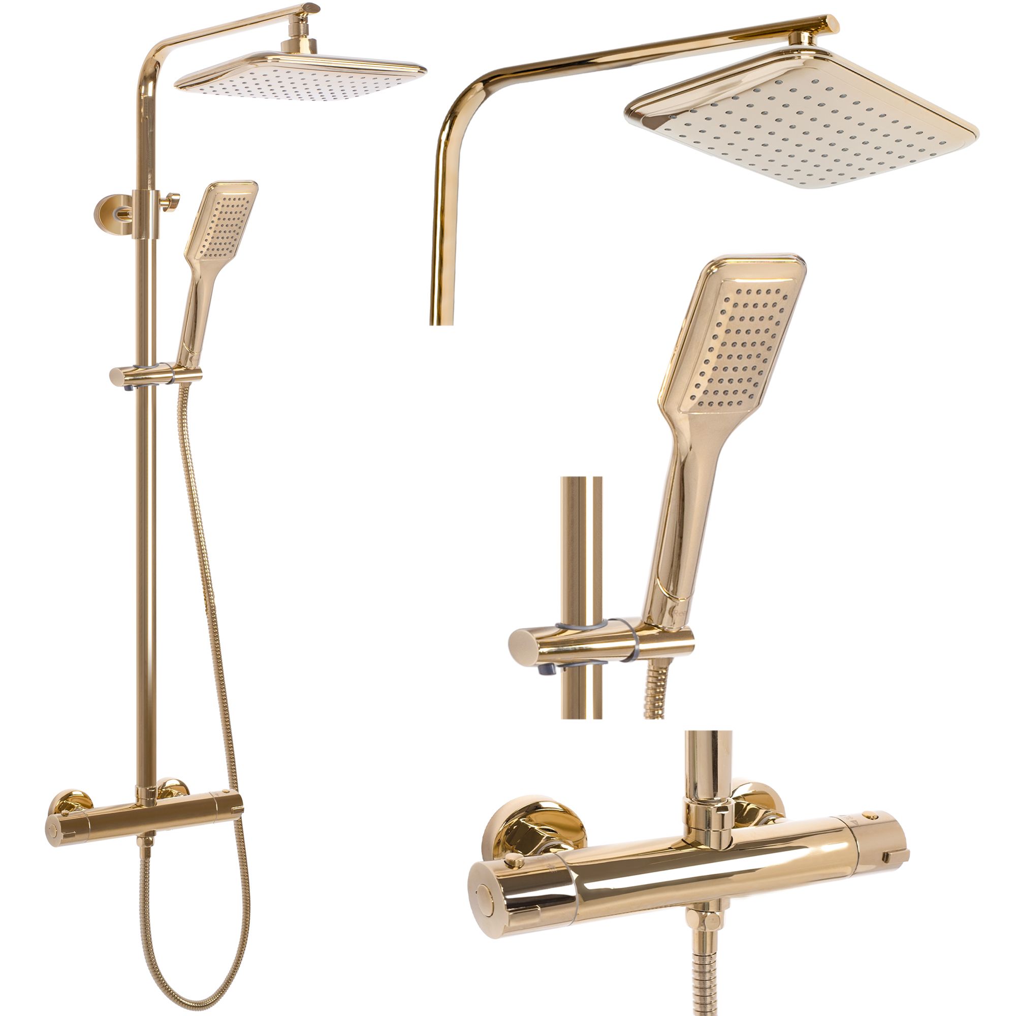 Image of Set Doccia Da Incasso Rea Tom oro