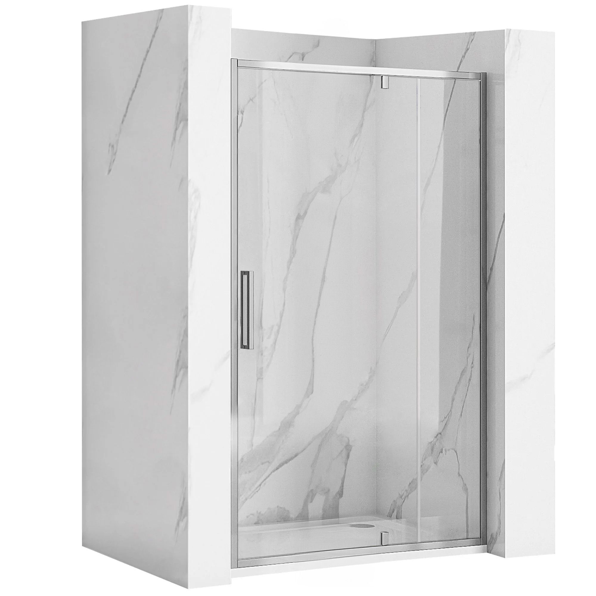 Porta Doccia Rea Rapid Swing Chrom 120