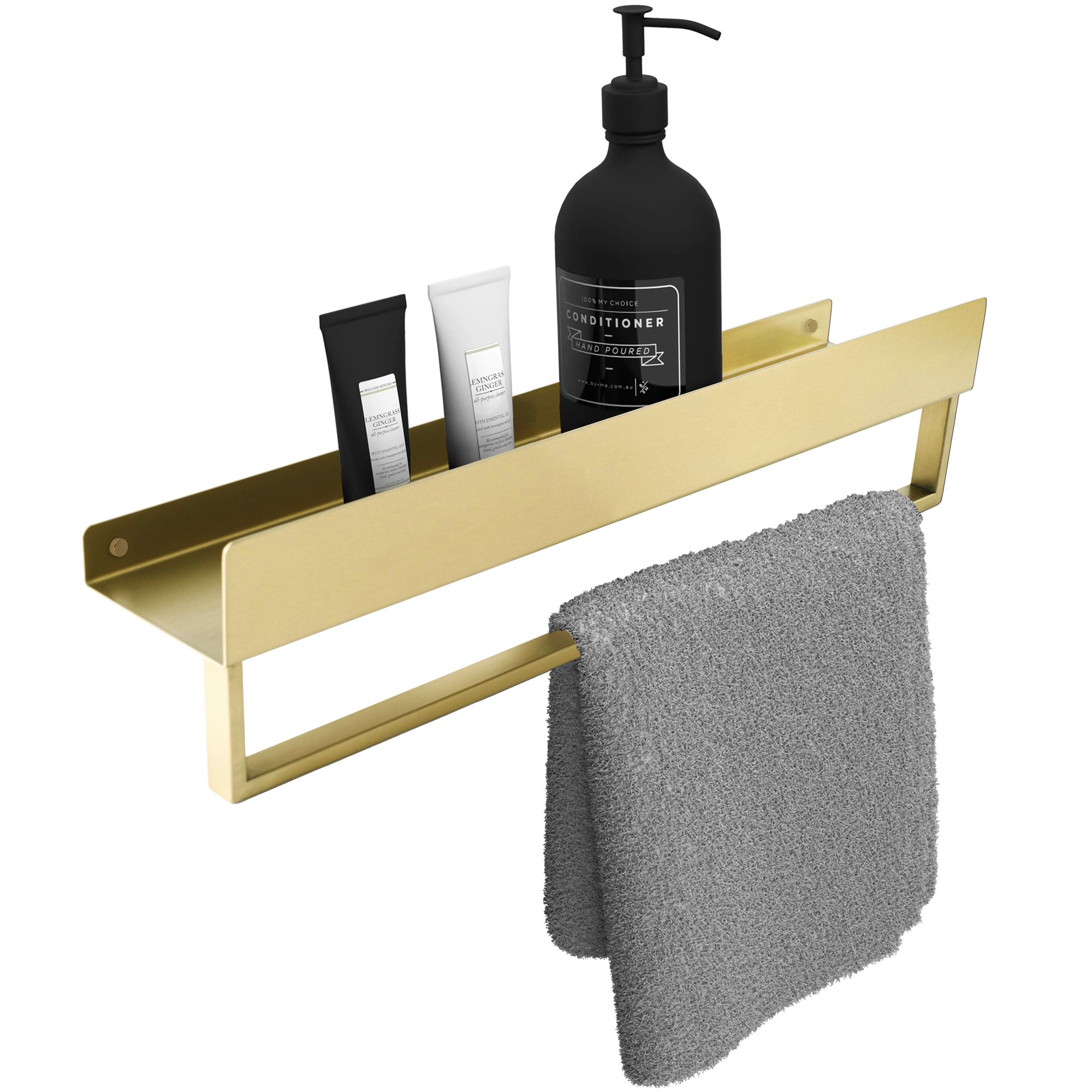Image of Mensola Da Bagno Sf01 45cm oro Brush