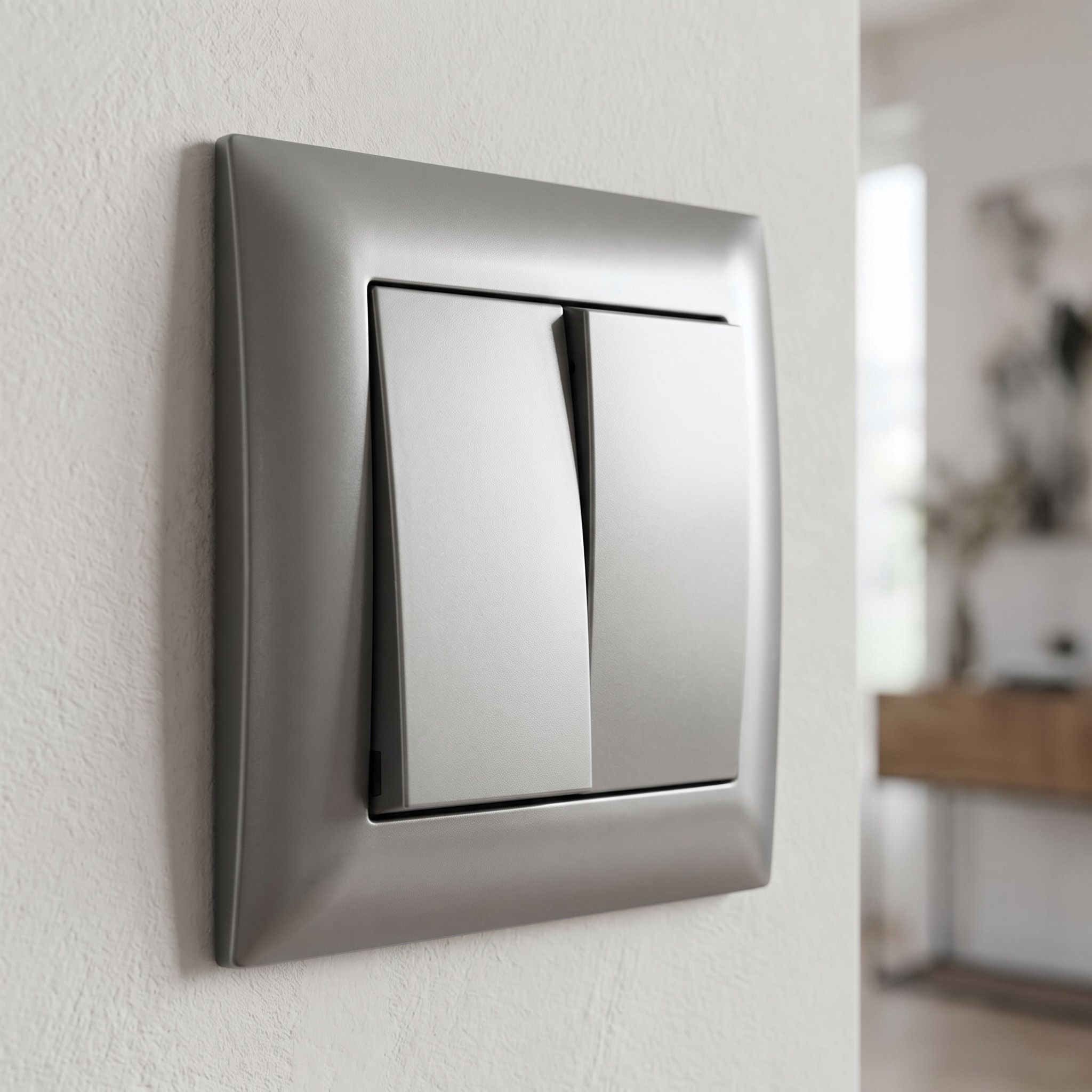 Kaksoiskytkin Kehyksellä Oste Jnh007-w Grey 2