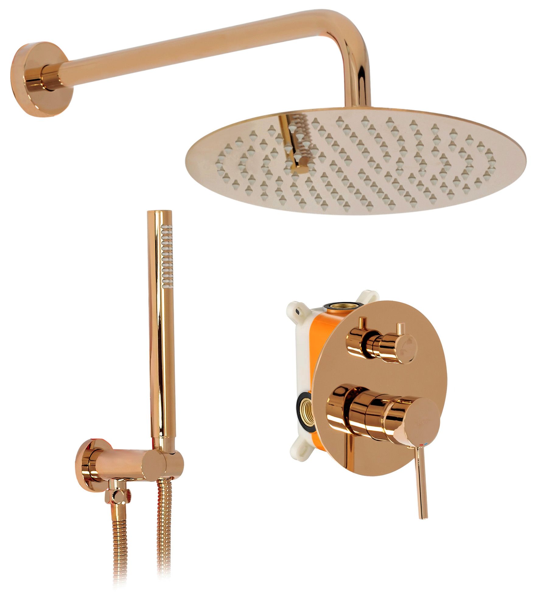 Image of Set Doccia Da Incasso Rea Lungo Copper + Box