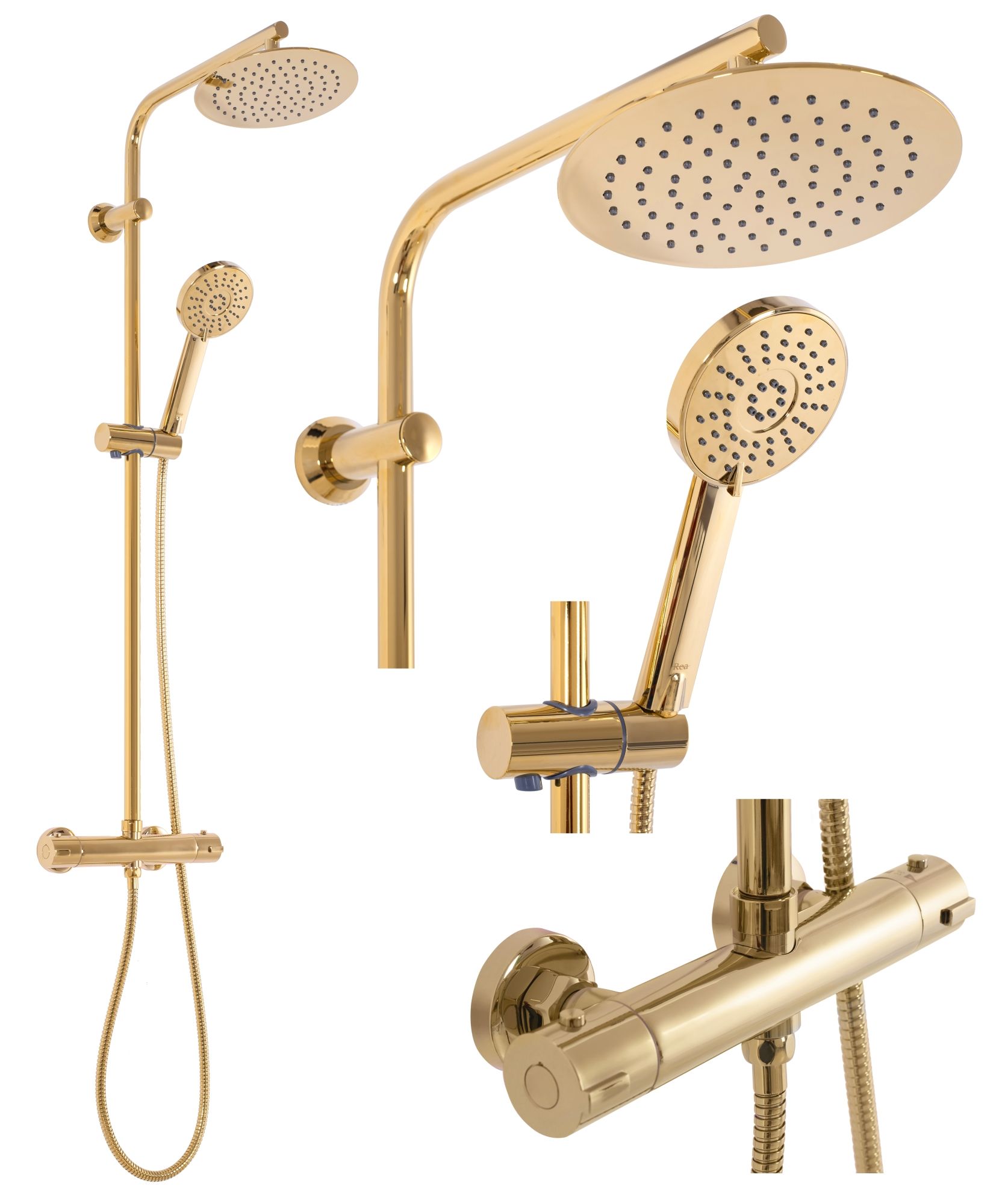 Image of Set Doccia Da Incasso Rea Bliss oro