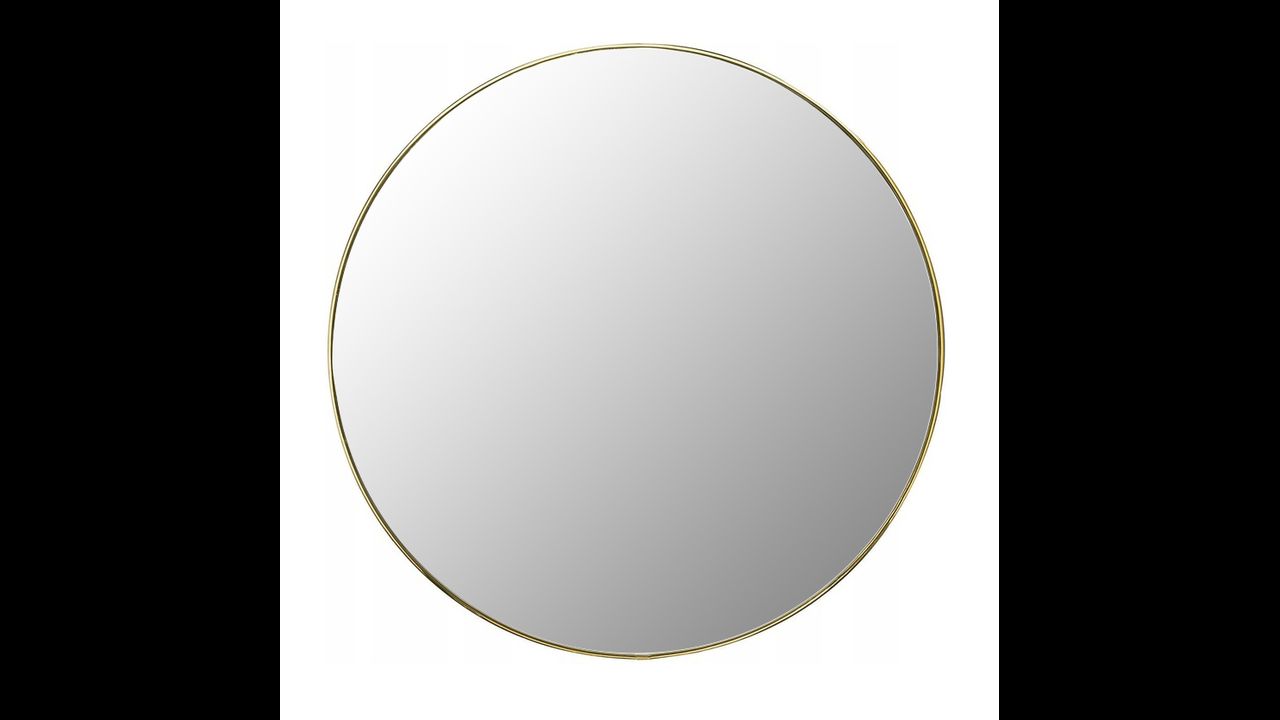 Lustro okrągłe MR20E 50cm Gold Chrome