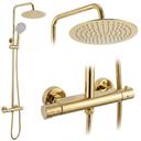 Shower set without spout with thermostat Rea Lungo Gold