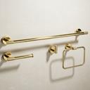 Badezimmer-Accessoire-Set GRID Gold 4-teilig