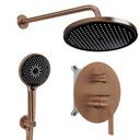 Kit de douche encastré Rea Maxim Brush Copper  + BOX
