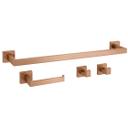 Badezimmer-Accessoire-Set Rio Brush Copper 4-teilig