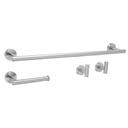 Badezimmer-Accessoire-Set Ari Brush Nickel 4-teilig