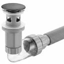 Washbasin siphon with click-clack drain REA Flow Titan