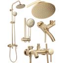 Shower set Rea Luis Gold Brush