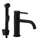 Waschtischarmatur mit Bidetta Rea Lungo Black