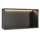 WANDEINBAU-BADEZIMMERREGAL LED 30x60 Titan