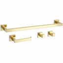 Badezimmer-Accessoire-Set Rio Gold 4-teilig