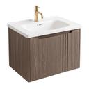 Bathroom vanity unit with sink Rea DB86-60L-1 Dark 60cm