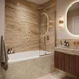Acryl-Einbaubadewanne Rea Gloria 130