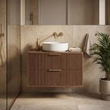 Waschtischunterschrank Rea Mono 80cm Brown