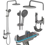 Shower set REA Savio Led Titanium