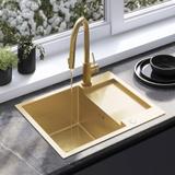 Edelstahlspüle Paul BRUSH GOLD