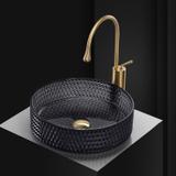 Countertop washbasin Rea Cristal Black 35