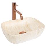 Aufsatzwaschbecken Rea BELINDA MINI TRAVERTINE MATT