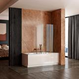 Badewanneaufsatz klappbar Rea Agat-2 80 Brush Copper
