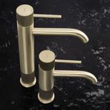 Waschbeckenarmatur Rea Lungo Stripe Brush Gold Low