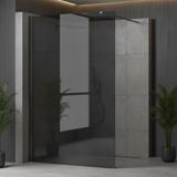 Duschwand Rea Flexi Grey / Titan 90