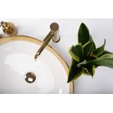 Aufsatzwaschbecken Rea Margot White/Gold