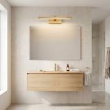 Επιτοίχο φωτιστικό μπάνιου LED APP1863-1W 40cm BRUSH GOLD