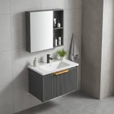 Badezimmermöbel-Set mit Waschbecken Mario 60cm Grey