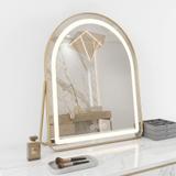 Spiegel LED GLAM L.Gold 40x45cm
