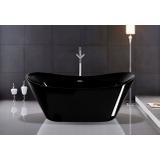 freistehende Badewanne Rea Ferrano black
