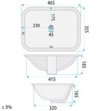Unterbauwaschbecken Rea Anabel 46